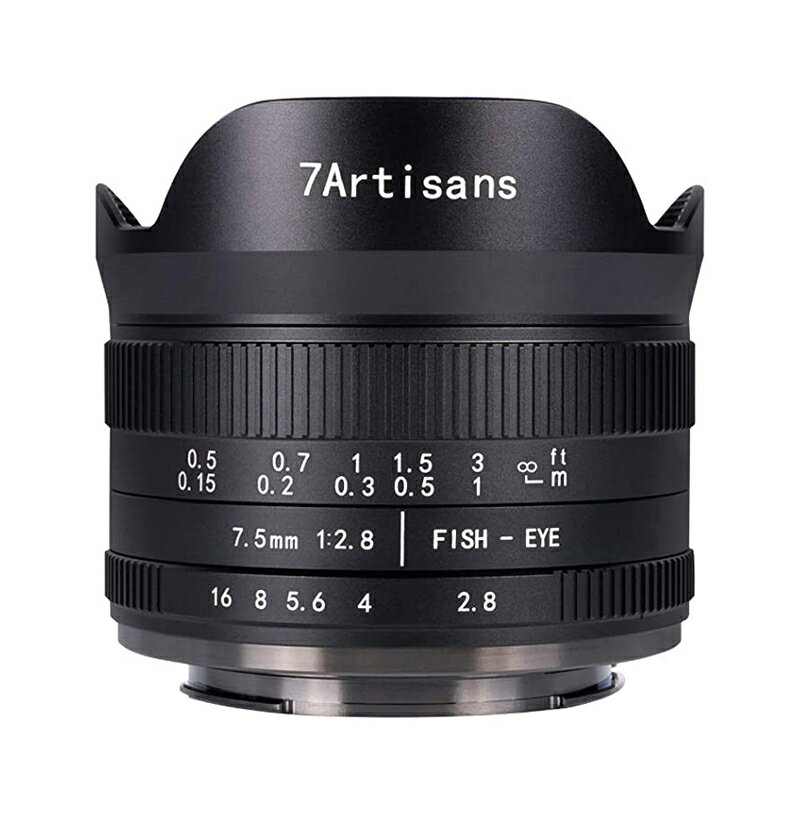 7artisans 7.5mm F2.8 II }jAY LpY 蓮tH[JX APS-C M43}EgΉ