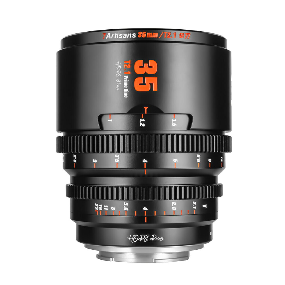 7Artisans 35mm T2.1 シネマレンズ S35フレーム SONY E 富士フイルムX Canon RF-S M43マウント対応 HOP..