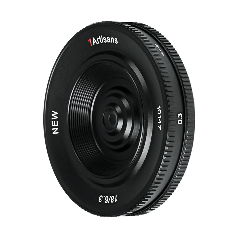 7artisans 18mm F6.3 II 広角レンズ APS-C 軽量化 小型 SONY E FUJIFILM X Nikon Z M4/3マウントに対応 パンケーキレンズ