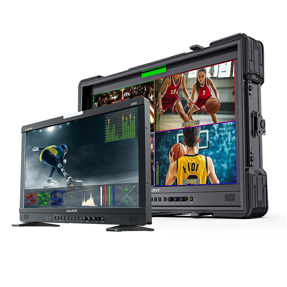 LILLIPUT UQ23 23.8インチ 8K 放送モニター 1200nit高輝度 3840x2160 12G-SDI/HDMI2.1 HDR 3D LUT LAN/RS422制御可能 監督用モニター