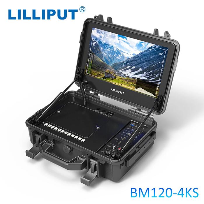 LILLIPUT BM120-4KS 12.5インチ 4Kプロなモニター 3840x2160解像度 HDMI 3G-SDI入力/出力 ワイヤレスレシーバーサポート 3D-LUT 色補正機能