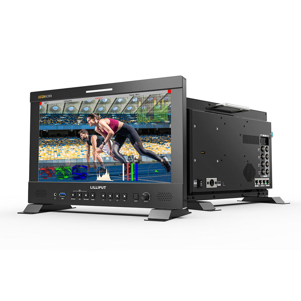 LILLIPUT Q13-8K 13.3インチ 放送用モニター 8K 3840X2160解像度 12G-SDI HDMI2.0入出力 12G-SFP入力 HDR 3D LUTサポート 監督用モニター 1