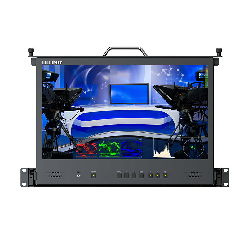LILLIPUT RM-1731 17.3インチ 1RU Pull-out Rack Mount モニター 1920×1080解像度 ...