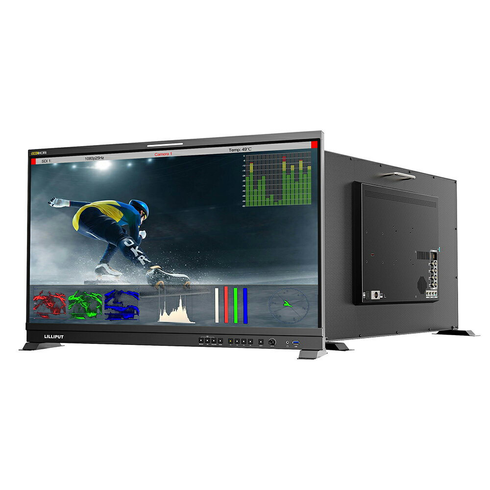 LILLIPUT Q31-8K 31.5インチ 放送用モニター 8K 3840X2160解像度 12G-SDI HDMI2.0入出力 12G-SFP入力 HDR 3D LUTサポート 監督用モニター