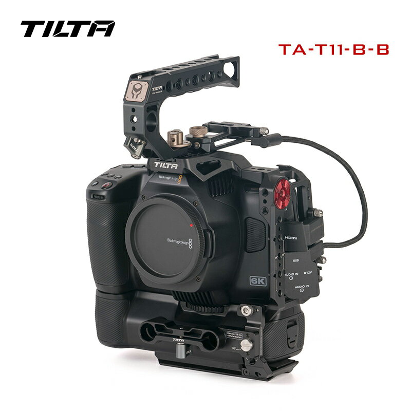 楽天vitopalTILTA シネマカメラ BMPCC 6K Pro用フルカメラケージ Basic Kit いくつ関連アクセサリー付き （TA-T11-B-B）