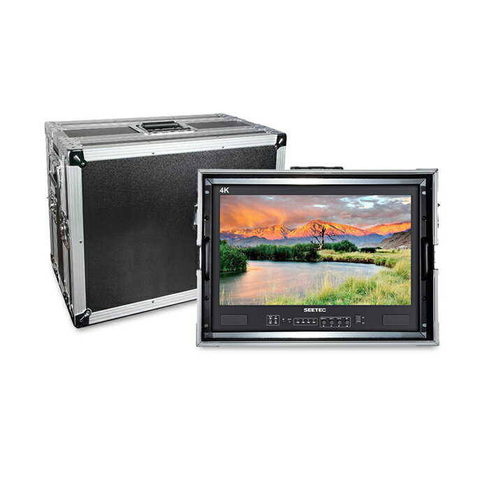 SEETEC LUT215-CO 21.5インチ 3D LUT 監視モニター スーツケース付き 3G-SDI 4K HDMI/DisplayPORT入力 250cd/m² ビデオ撮影モニター 1920x1080 戸外撮影とポストプロダクション用に設計され