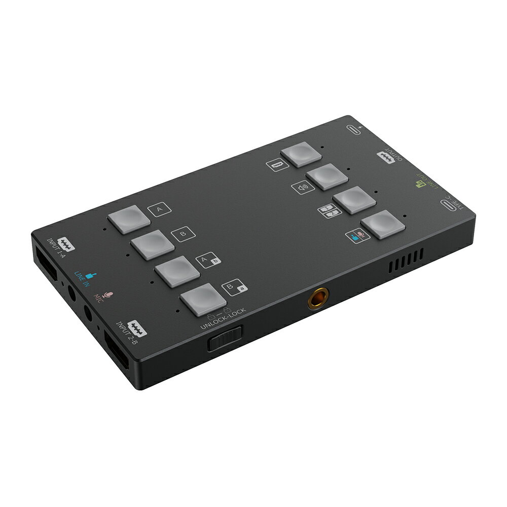CAMKOO DUAL 4K HDMI rfILv`[ 2*4K HDMI to USB-C 1080p 60fps Audio Video Mixing Capture (H2U)