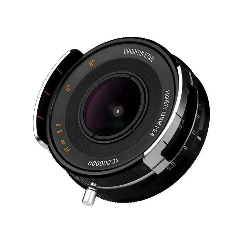 Brightin Star 10mm F5.6 Pro 魚眼レンズ APS-C 175°画角 0.2m最短撮影距離 マニュアルフォーカス ソニーE ニコン Z 富士フィルム X キヤノン RF-S M43マウント対応 パンケーキレンズ