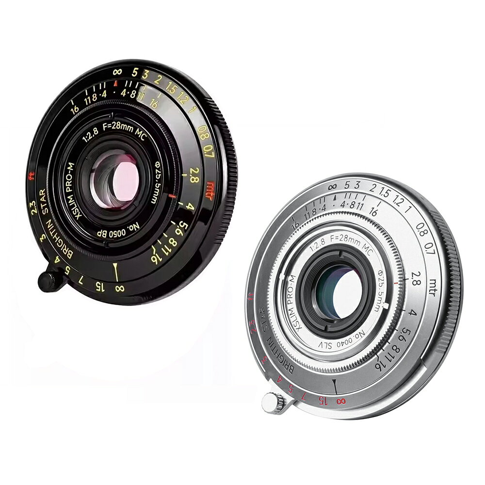 Brightin Star 28mm F2.8 M フルサイズ Leica Mマウント対応 ビスケットレンズ マニュアルフォーカス レンジファインダー対応 軽量化 超薄型 ソニー E 富士フイルム X/G ニコン Z キヤノン RF Lマウントアダプター選択可能 単焦点レンズ