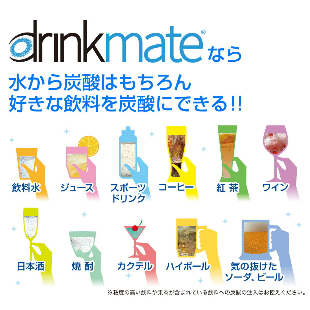 今だけスーパーセール限定 夏までにご用意 炭酸水メーカー 嬉しいボトル付き ドリンクメイト マグナムグランド ブラック ホワイト ボトルL 1本 洗浄スポンジ  管理栄養士監修レシピ付き 《プレゼント ギフト 大人気の ソーダマシン ソーダメーカー お祝い 贈り物》 tsujide ...