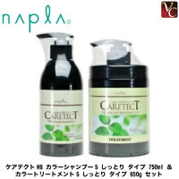 ナプラ ケアテクトHB カラーシャンプーS しっとり タイプ 750ml ＆ カラートリートメントS しっとり タイプ 650g セット《ナプラ シャンプー トリートメント 美容室専売 サロン専売品 ノンシリコン shampoo treatment set》