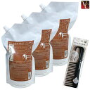 【特別セット】フィヨーレ Fプロテクト ヘアシャンプー DX 1000ml 詰替え用(レフィル) 3個セット & トリートメントコーム付《フィオーレ 詰め替え シャンプー 美容室 美容院 サロン専売品 ヘアケア おまけ付 美髪 アイテム まとめ買い プレゼント エフプロテクト》