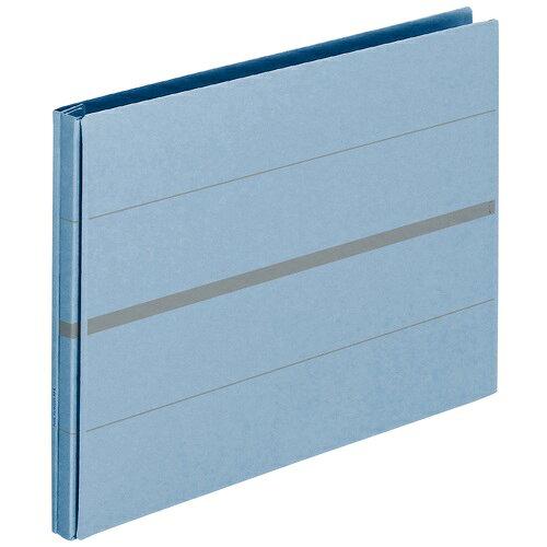 プラス フラットファイル A4横 2穴 背幅伸縮セノバス FL-022SS 82-278 ブルー