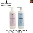 シュワルツコフ サロンオンリー シャンプー 1000ml ＆ コンデショナー 1000g セット《くせ毛 シャンプー トリートメント セット サロン 業務用 シュワルツコフ トリートメント サロン専売品 美容院 美容室 shampoo treatment》