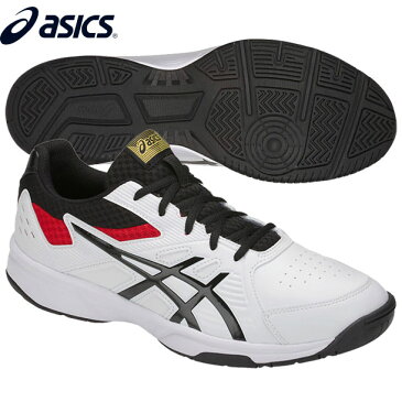 COURT SLIDE(WHITE/BLACK)【ASICS】アシックステニスシューズ オールコート用 19SS (1041A037)*27