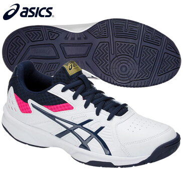 COURT SLIDE(WHITE/PEACOAT)【ASICS】アシックスオールコート用 19SS (1042A030)*27