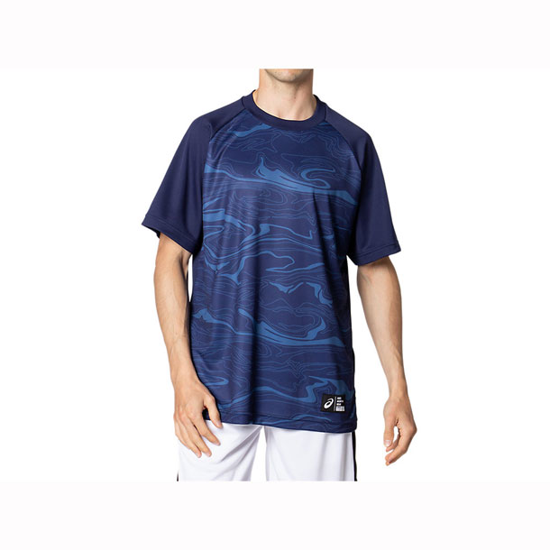 グラフィックショートスリーブトップス【ASICS】アシックスSAバスケツト Tシヤツ&ポロシヤツ(2063A183)*18