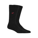 アシックス asicsONE POINT HIGH SOCKSブラックXVレッドバレーボールエキップメント(ユニ)(3053A137)