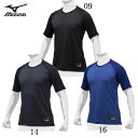 ミズノ MIZUNO(ミズノプロ) KUGEKI (ローネック 半袖)野球 アンダーシャツ19SS(12JA9P02)