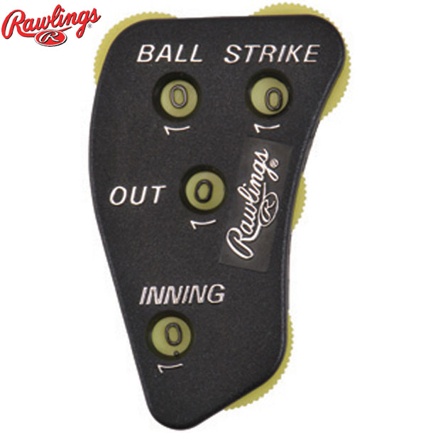 エビデンス メーカー希望小売価格はメーカー商品タグに基づいて掲載しています Rawlings インジケーター ストライク・ボール・アウト・イニングが カウントできるインジケーター。 ■材質：ABS樹脂 ■生産国：台湾