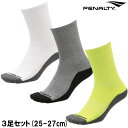 エビデンス メーカー希望小売価格はメーカー商品タグに基づいて掲載しています penalty クルーソックス3足セット(25-27cm) カジュアルにも使えるクルーソックス3足セット。 踵上部分の旧ロゴがアクセント。 ■素材：ポリエステル、ポリウレタン ■サイズ：25-27cm アンクルソックス3足セット(25-27cm) クルーソックス3足セット(22-24cm)