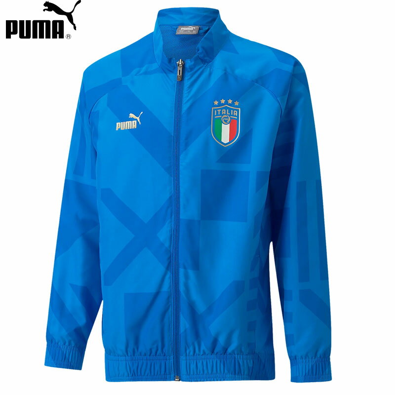 プーマ PUMA キッズ FIGC イタリア ホーム プレマッチ ジャケット JR ジュニア サッカー レプリカウェア イタリア代表 22FW (767060-17)格安セール サッカー 用品 セール