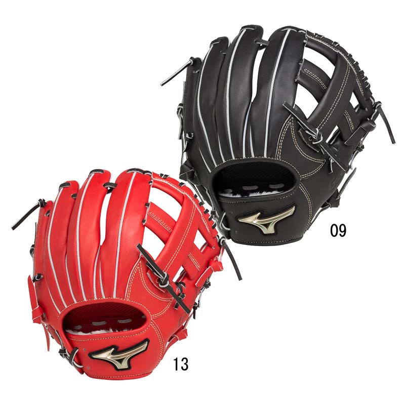 ブルウエブ ミズノ MIZUNO 軟式用 グローバルエリート H Selection SIGNAPOWER LAYERタイプ 内野手用 グラブ袋付 野球 一般 軟式 グローブ グラブ 22AW(1AJGR27607):ビバスポーツ にスリット