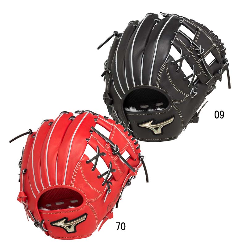 ブルウエブ ミズノ MIZUNO 軟式用 グローバルエリート H Selection SIGNAPOWER LAYERタイプ 内野手用 グラブ袋付 野球 一般 軟式 グローブ グラブ 22AW(1AJGR27607):ビバスポーツ にスリット