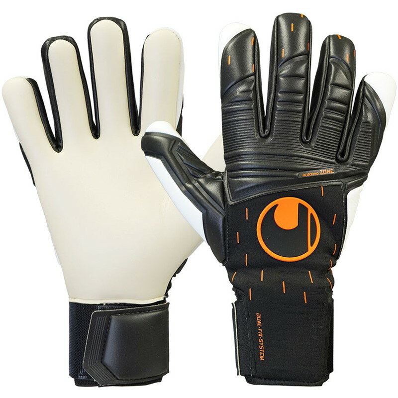 uhlsport SCアブソルートグリップハーフネガティブ 究極のグリップ力・衝撃吸収性が最高の パフォーマンスを発揮するアブソルートグリップの ハーフネガティブモデル。 PALM:アブソルートグリップ FINGER CUT:ハーフネガティ...