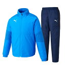 PUMA TEAMFINAL 21 PADDED ジャケット・パンツ TEAM対応のコレクションteam FINAL21 襟から肩口にかけてと肘のカッティングが特徴的 切替部分にジャガードラミネーション素材を使用 サイドの切替部分にジャガードラミネーション素材を使用 ■素材 表地/ダイヤモンドリップストップ（ポリエステル100％） 表地切替/ジャガードラミネーション（ポリエステル100％） 裏地/タフタ（ポリエステル100％） 中綿（ポリエステル100％） ■カラー：(03) ELECTRIC BLU/(02)PEACOAT ■機能：WIND CELL TEAMCUP TR トレーニング ジャケット・パンツ TEAMCUP TR 中綿ジャケット・パンツ