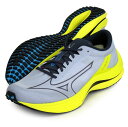 ミズノ MIZUNO ウエーブリベリオンフラッシュ メンズ ランニングシューズ 陸上 23AW (J1GC233552)