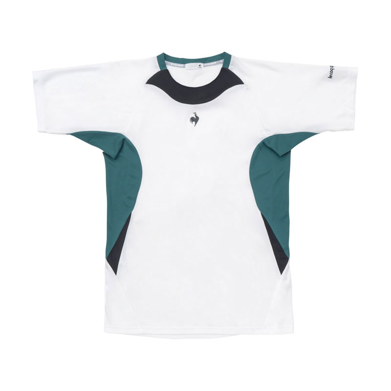 lecoqsportif(ルコック)Aile formeゲームシャツテニストップス単品(シャツ短)(QTMWJA30)