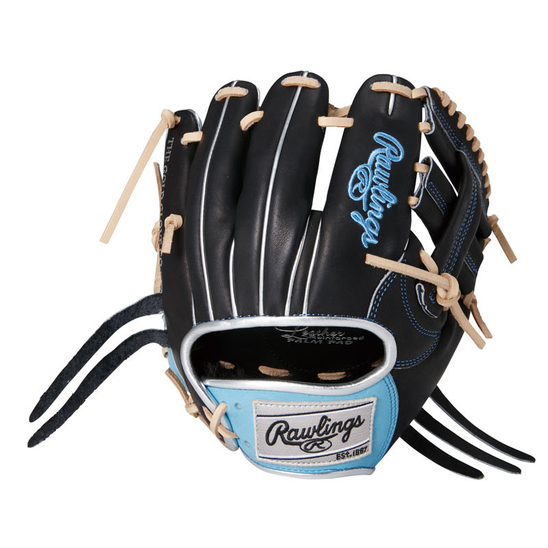 ローリングス Rawlings硬式 TRAINING GLOVE（硬式用レザー仕様）トレーニング用グローブ グラブ ブラック/サックス 24SSGH4GTK4T