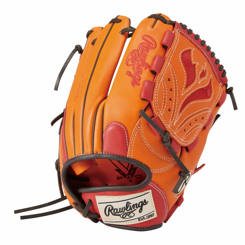 ローリングス Rawlingsソフトボール用 HOH DP COLORS for WOMENレディースソフト用グローブ グラブ オレンジ/スカーレット 24SSGS4HDKM5