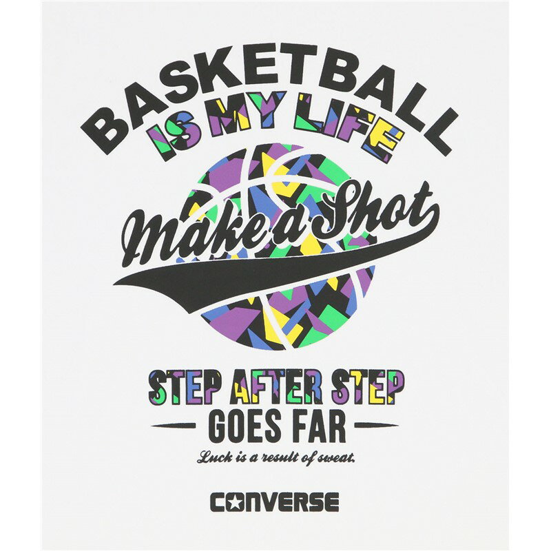 converse(コンバース)4S プリントTシャツバスケットTシャツ M(cb241366-1100) 3