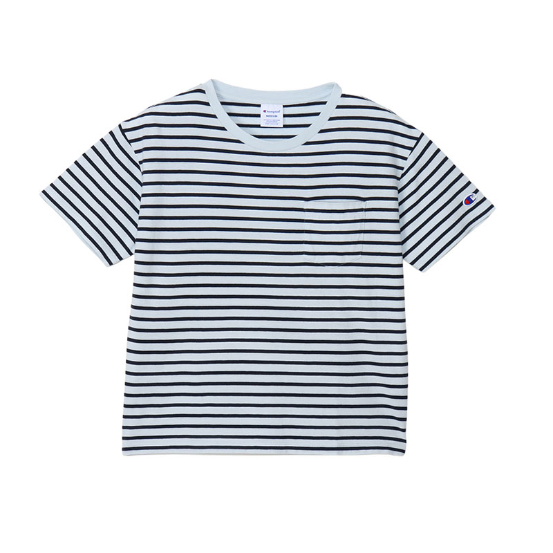 championBORDER POCKET T-SHIRTWOMENS BASICウェアcw-x343-322