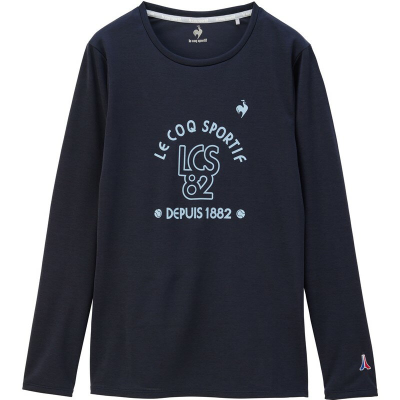 lecoqsportif(ルコック)スポットレス長袖 シャツテニスロングTシャツ W(qtwxjb03-nv)