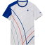 lecoqsportif(ルコック)グラフィックゲームシャツテニスゲームシャツ M(qtmxja90-wh)