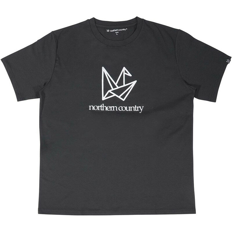 ノーザンカントリーnortherncountryハイブリッドT-シャツ ロゴアウトドアハンソデTシャ