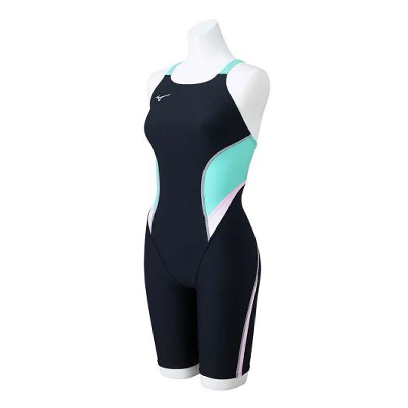 ミズノ MIZUNO競泳練習用ハーフスーツ ウィメンズスイム 競泳水着 エクサースーツ 長持ちタイプ(N2MGB764)