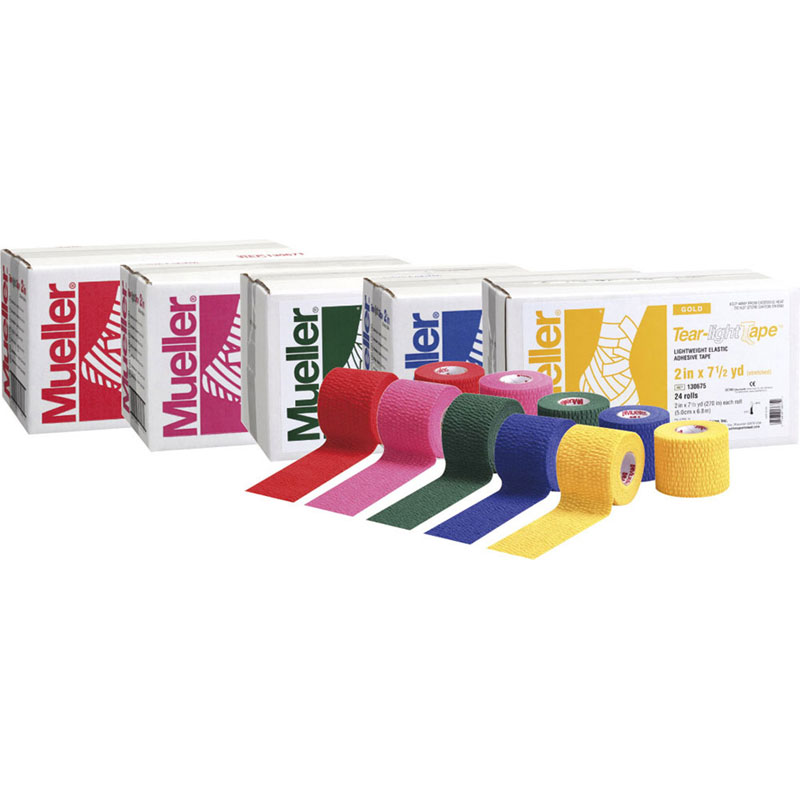 【ロット販売：入り数24】MUELLER(ミューラー)ティアライトテープ 50MM レッドボディーケア テーピング..