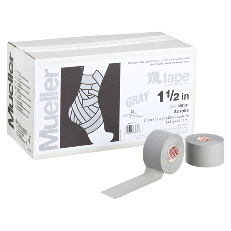 【ロット販売：入り数32】MUELLER(ミューラー)Mテープチームカラー グレー 38MMボディーケア テーピン..