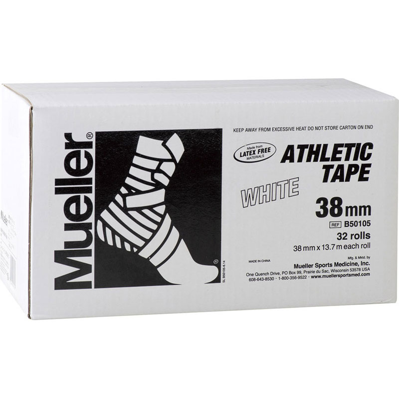 【ロット販売：入り数32】MUELLER(ミューラー)ホワイトプロ アスレチックテープ38MMボディーケア テー..