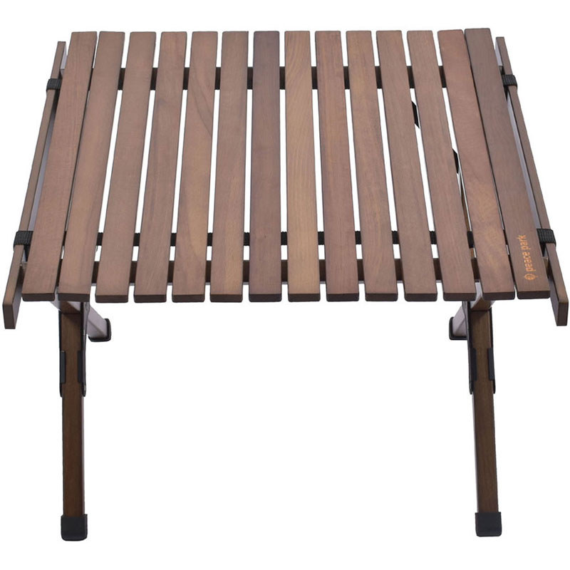 【ロット販売：入り数4】peace park(ピースパーク)FOLDING WOOD TABLE SMALLアウトドア テーブル(pp0221br)