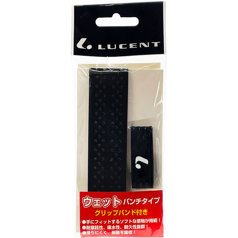 LUCENT(ルーセント)グリップテープ(ラバーバンド付) ブラックテニス グッズ その他(xle5 ...