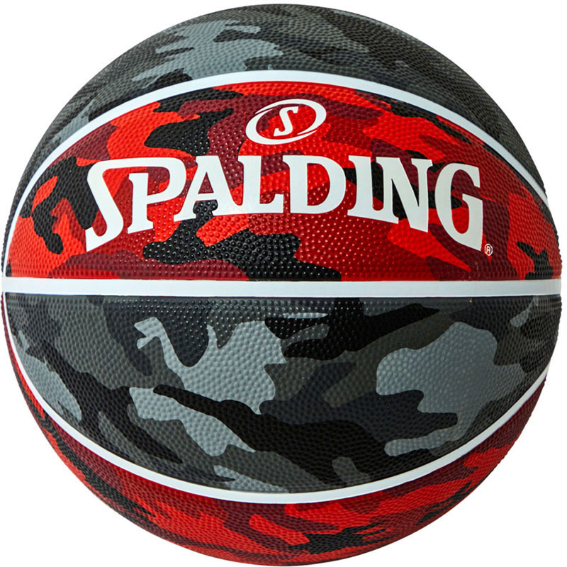 SPALDING(スポルディング)マルチカモ レッド×グレー SZ7バスケットボール 競技ボール7号(84805j)
