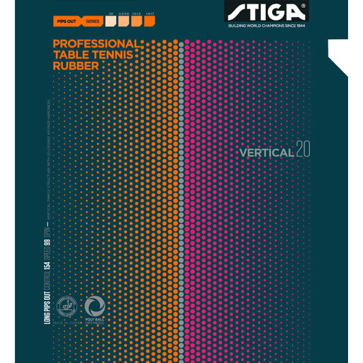 STIGA(スティガ)粒高ラバー VARTICAL 20 (バーティカル 20) BLACK 薄卓球 ラバー(1710200113) STIGA(スティガ)粒高ラバー VARTICAL 20 (バーティカル 20) BLACK 薄卓球 ラバー(1710200113)