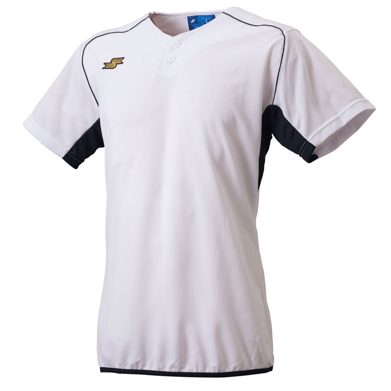 SSK(エスエスケイ)2ボタンベースボールTシャツ(裾バインダー)野球 25SSウェアTシャツBT2690