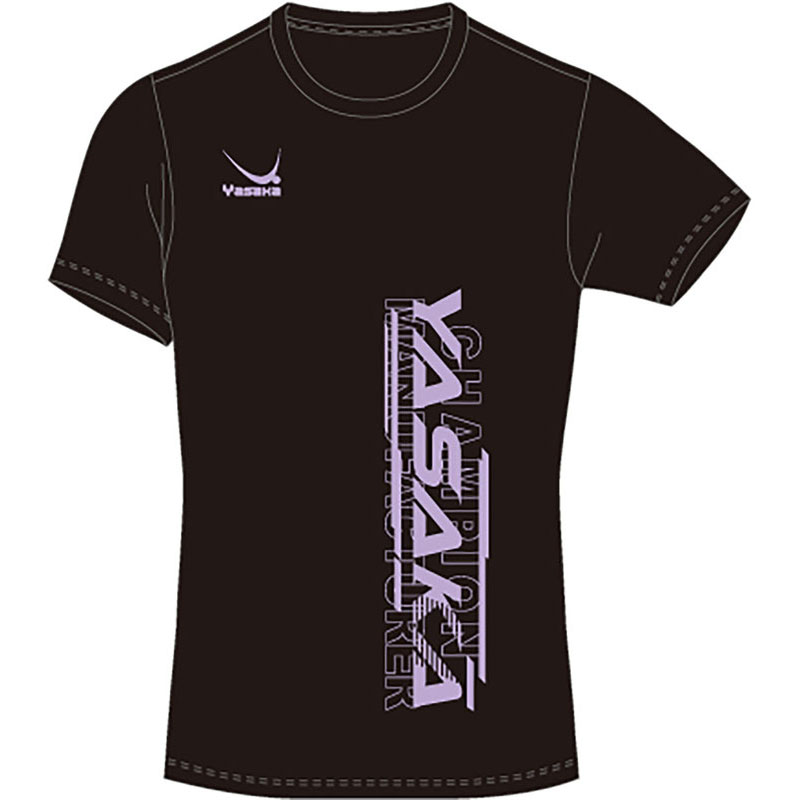 YASAKA ヤサカロゴにゃんこTシャツV卓球 半袖Tシャツy855-90