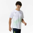 ミズノ MIZUNOゲームシャツ(ラケットスポーツ)テニス/ソフトテニス ウエア Tシャツ 半袖(62JAC001)